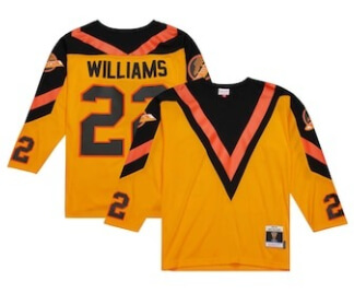 Dave Williams Vancouver Canucks Mitchell & Ness 1981 Blue Line Player Jersey - Yellow